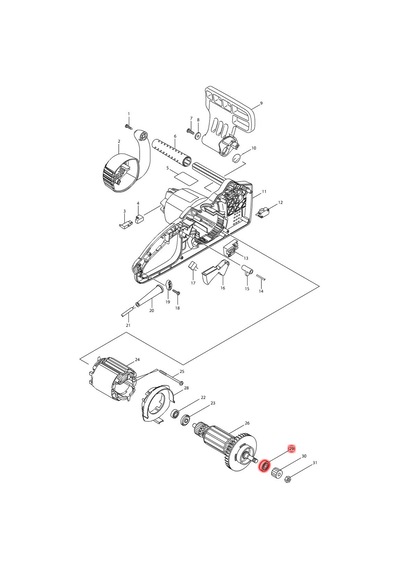Makita UC3520A Rulman 6000 Ürün Kodu 211061-7