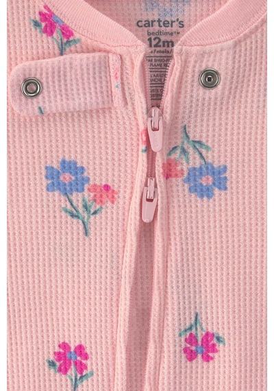 Carter's Kız Bebek Fermuarlı Patikli Tulum Pembe 1w136410