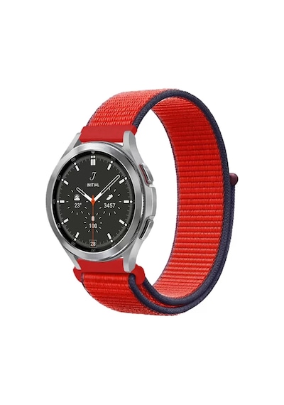 Watch 22mm Hasırlı Cırtcırtlı Kordon - Kırmızı Bz8683140522032