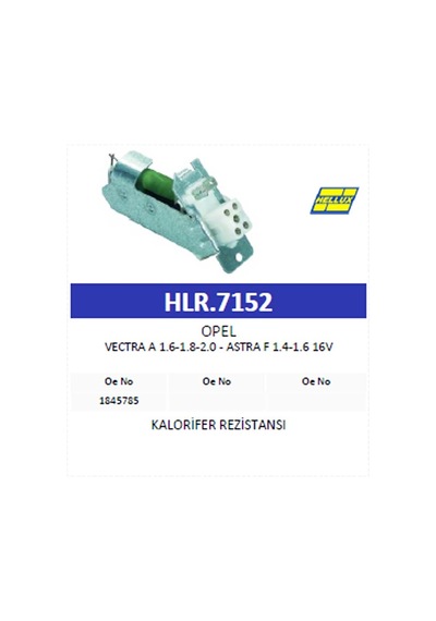 Kalorifer Rezistansı Opel Vectra A 1.6-1.8-2.0 - A
