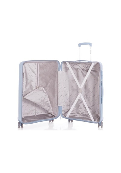 Mçs 3lü Set Kırılmaz Silikon Seyahat Valizi Bavulu V374 Bebe Mavi Bebek Mavisi