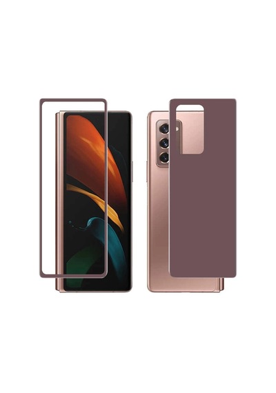 Galaxy Uyumlu Z Fold 2 Zore Ön Arka 5d Full Yapışkanlı Temperli Ekran Koruyucu