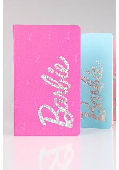 Dekomus İle Lisanslı Barbıe 60 Yaprak Çizgili Defter 13x21 Cm