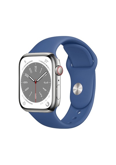 Forzacase Apple Uyumlu  Watch 10 Series 46mm İle Silikon Kordon Kayış - Fc005 Lacivert