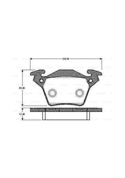 Depomıx Ön Fren Balatası Renault Megane Iv 15 Tüm Motor Tipleri G:129mm Y:58.4 Mm K:18mm