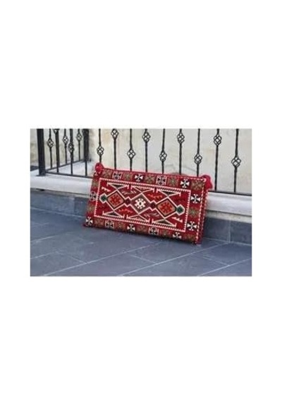 Şark Köşesi Minder Takımı Kırmızı Ahşapsız Süngerli Kılıflı Sofa Diğer