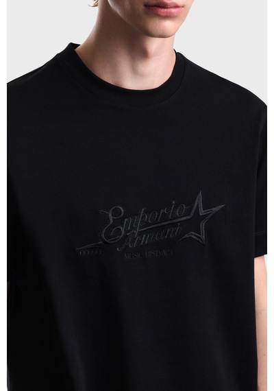 Emporio Armani Logolu % 100 Pamuk Regular Fit Bisiklet Yaka T Shirt Erkek T Shirt Em006809 Af13715 Uc001 Siyah Emporio Armani Logolu % 100 Pamuk Regular Fit Bisiklet Yaka T Shirt Erkek T Shirt Em006809 Af13715 Uc001 Siyah