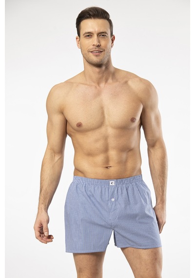 Cacharel 1113 Erkek Poplin Boxer-mavi Mavi