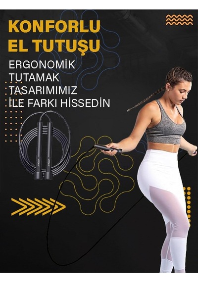 Force Atp-3000 Siyah Atlama İpi