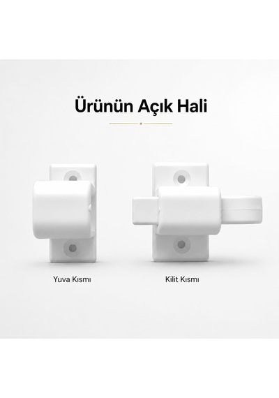 2 Adet Pimapen Pvc Pencere Kapı Sineklik Kapama Çarpma Kilit Plastik Pratik Tutucu Aparat Diğer