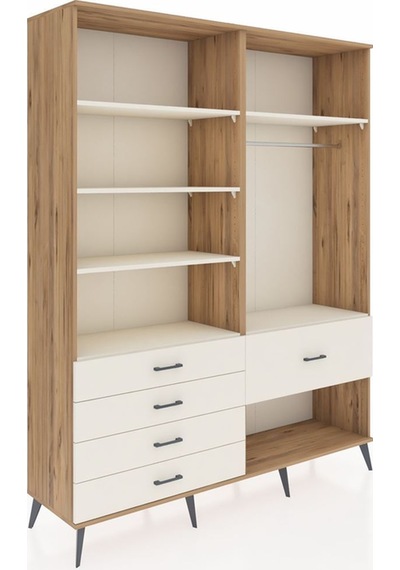 Hyperion Gardrop 6 Raflı 5 Çekmeceli Tek Askılı 176x44x221 Çam-aytaşı Aytaşı Hyperion Gardrop 6 Raflı 5 Çekmeceli Tek Askılı 176x44x221 Çam-aytaşı Aytaşı