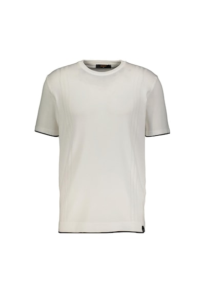 Cazador 34185 Erkek Bisiklet Yaka Triko T-shirt Ekru