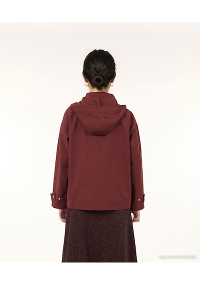 Yargıcı Regular Kapüşonlu Yaka Uzun Kol Yağmurluk 26kkym5012x 016 Bordo
