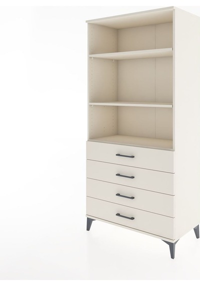 Hyperion Dolap 3 Raflı 4 Çekmeceli 88x44x182 Aytaşı-aytaşı Aytaşı