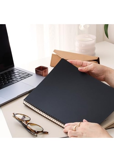 Tasarımlı 8 Cm X 12 Cm Ölçülerinde Çizgisiz 48 Yaprak Ahşap Kapaklı Defter Genel