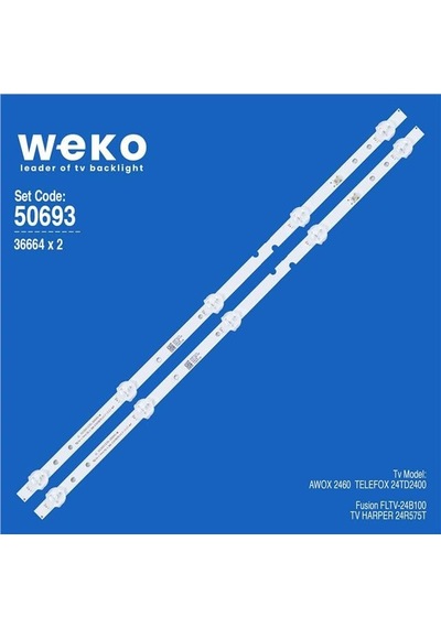 Telefox 24td2400 24'' İnç 2 Adet Tv Led Bar Tvnizin İçindeki Led Barla Aynısı Olduğunu Görmeden Almayınız. Led Bar Ürünlerinde Paket Açıldığında İade Kabul Edilmemektedir.