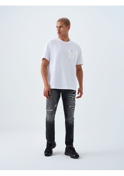 LOFT Loose Fit Erkek Tshirt K.kol Lf2040393 Q1.v1 Beyaz