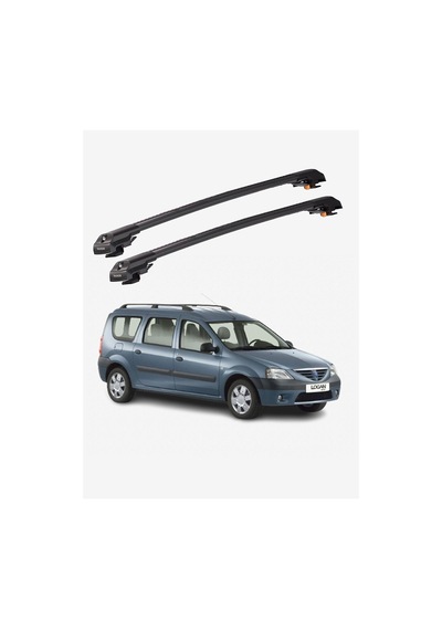 Dacıa Logan Mcv 2007-2012 Trx1 Thunder Carrier Kilitli Ara Atkı Taşıyıcı Tavan Barı Gri