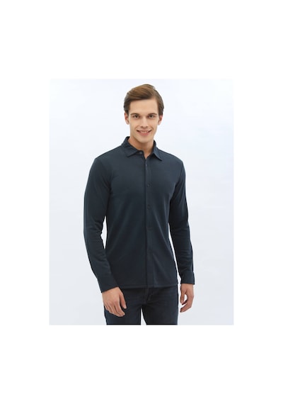 Kip Lacivert Düz Regular Fit Casual Gömlek 4112002 Lacivert