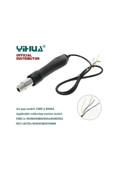 Sıcak Hava Üfleme Kolu Yihua 878d 898d 852 858 Uyumlu R208a Yedek Teknik Servis Parçası