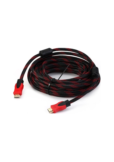 Hdmi Kablo Gold 1.4 V 3D 4K Örgülü Filtreli 10 M Fully