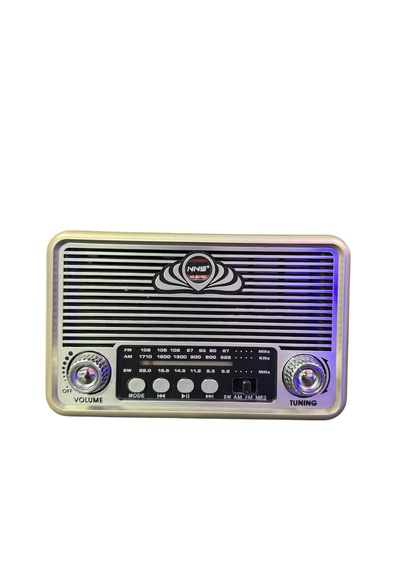Nns NS-6675 USB - TF Kart - FM Retro Fenerli Bluetooth Hoparlör Portatif Radyo