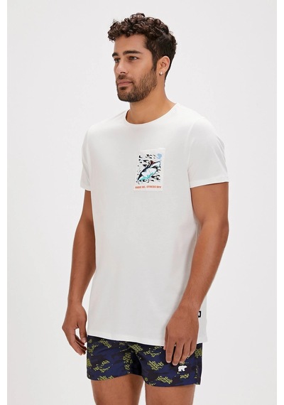 Bad Bear Francıs T-shırt Beyaz Erkek Tshirt Siyah