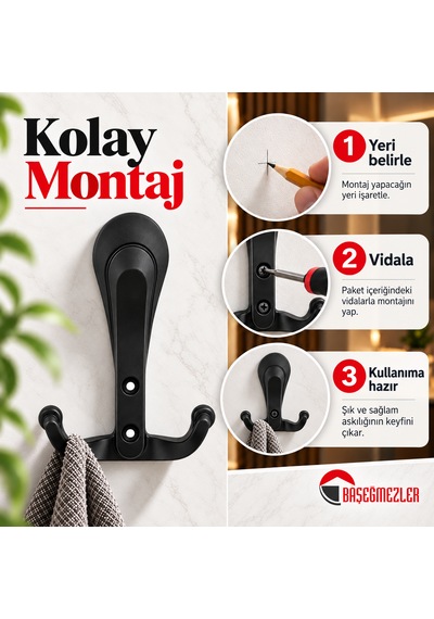 Haskan Lila Portmanto Siyah 6 Adet