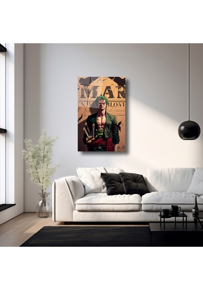 Anime One Piece Roronoa Zoro - Cam Tablo - Deg0221