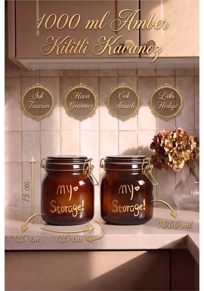 2'li 1000 Ml Amber Cam Kavanoz Kilitli Kapaklı Contalı Saklama Kavanozu Seti Paslanmaz Çelik Mandallı Kapak Kalın Cam Hava Geçirmez Erzak Kahve Baharat Bakliyat Saklama Kabı Kahverengi Kahverengi 2'li 1000 Ml Amber Cam Kavanoz Kilitli Kapaklı Contalı Saklama Kavanozu Seti Paslanmaz Çelik Mandallı Kapak Kalın Cam Hava Geçirmez Erzak Kahve Baharat Bakliyat Saklama Kabı Kahverengi Kahverengi