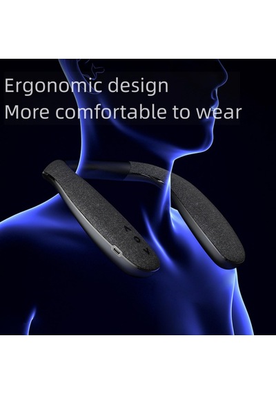 Boyun Bandı Bluetooth Hoparlör, Bluetooth 5.3, Dahili Mikrofon, 10h Çalma Zamanı, Taşınabilir Kablosuz Giyilebilir