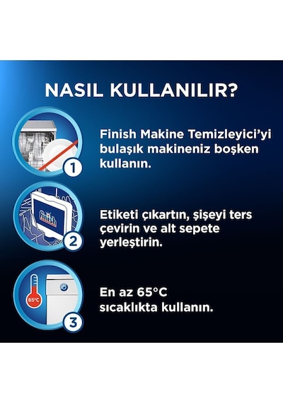 Finish Bulaşık Makinesi Temizleyici Sıvı Normal 250 ML+ Limon 250 ml