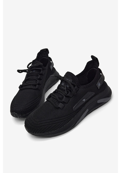 Tonny Black Esnek Konforlu Rahat Kalıp Spor Ayakkabı Unisex Siyah Ayakkabı Tbtklc040