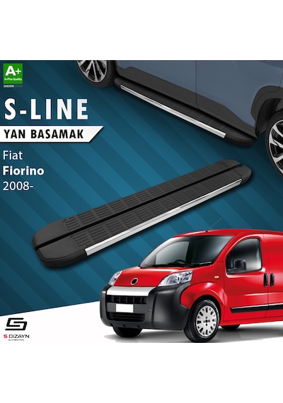 S-dizayn Fiat Fiorino S-line Krom Yan Basamak 173 Cm 2008 Üzeri