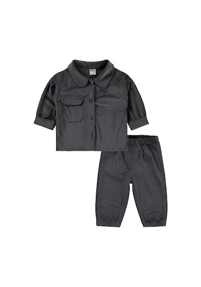 Civil Baby Cepli 6-18 Ay Takım - Gri Koyu Gri