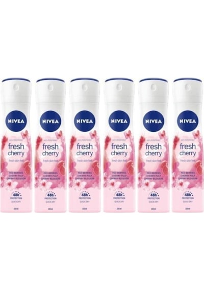 Nivea Fresh Cherry Kadın Sprey Deodorant 150 ML x 6