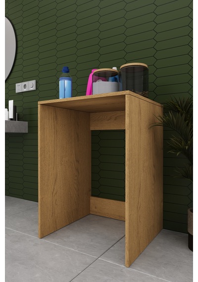 Lüks Çamaşır Makinesi Dolabı %100 Mdf Çamaşır Kurutma Banyo Dolabı Bd07 Karına