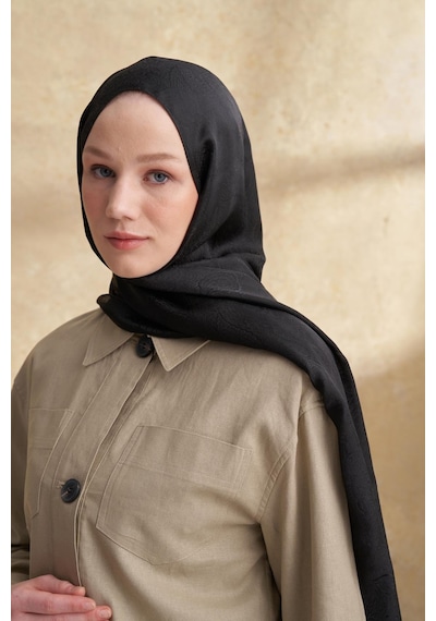 Armanda Jose Jakar Ethnic Desen Şal- 3303 Gri-Füme