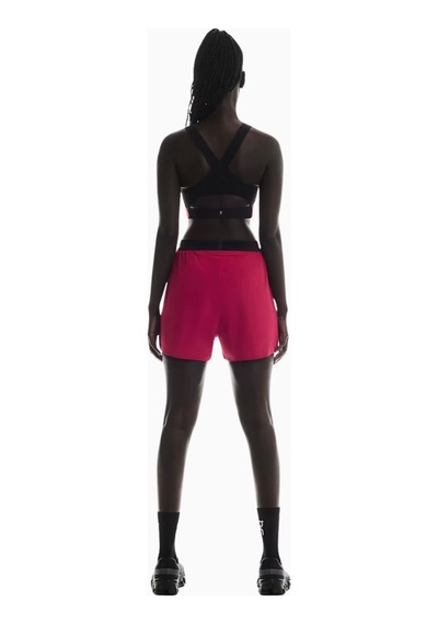 On 3" Performance 2/1 Shorts Hafif Iç Taytlı Hızlı Kuruyan Kadın Koşu Şortu Kırmızı