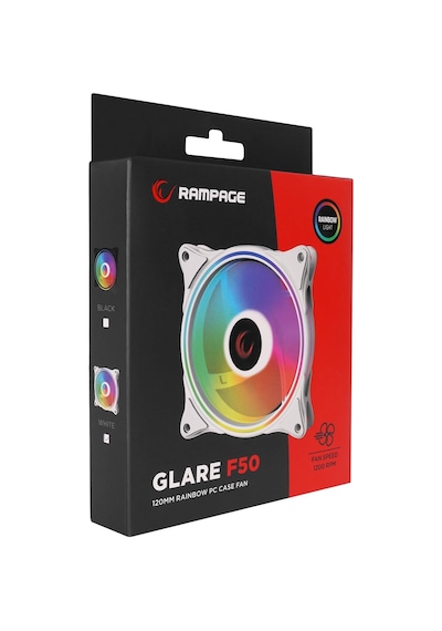 Tr Rampage Glare F50 38cfm 1200rpm 12cm Rainbow 3p+4p Molex Soketli Kasa Soğutma Fanı 38cfm 1200rpm 12cm Gökkuşağı Diğer Tr Rampage Glare F50 38cfm 1200rpm 12cm Rainbow 3p+4p Molex Soketli Kasa Soğutma Fanı 38cfm 1200rpm 12cm Gökkuşağı Diğer