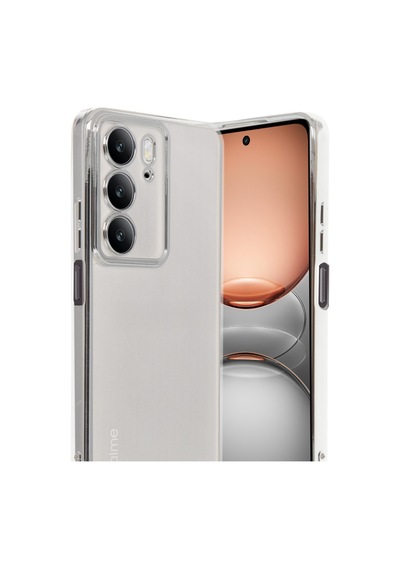Realme C75 4g Uyumlu Kılıf Lensli Silikon - Gümüş