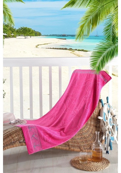 Paradise 70x140 Plaj Havlusu I Banyo Havlusu Pembe