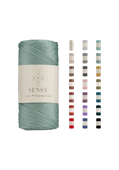 2 Mm - 200 Gr Polyester Makrome Ipi Ada Çayı 230 M Polyester Makrome Ip Supla Ip Ve Çanta Ipliği