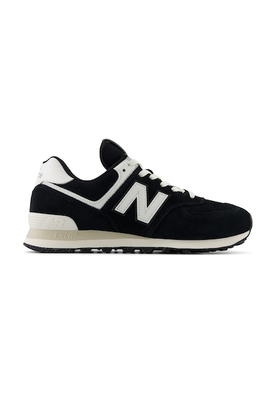 New Balance U574yce Erkek Hakiki Süet File Panelli Encap Yastıklamalı Retro Sneaker Siyah