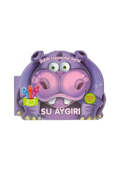 4 Yaş Şekilli Hayvanlar Serisi Su Aygırı Hikaye Ve Etkinlik Kita