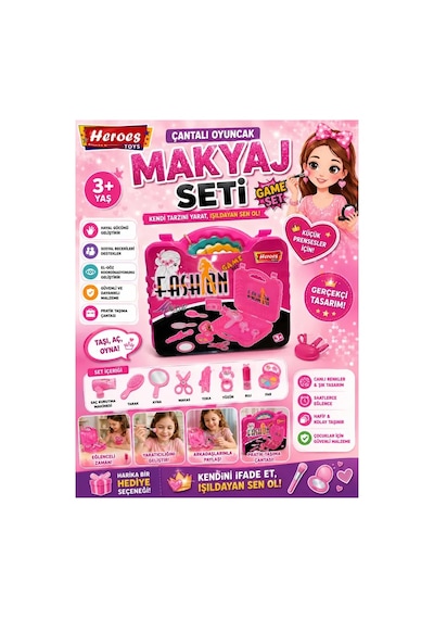 Heroes Toys Küçük Çantalı Makyaj Seti Ern-816