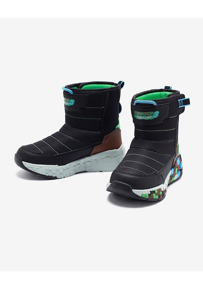 Skechers Megacraft 3.0 Büyük Erkek Çocuk Siyah Spor Ayakkabı 402184l Bkbr Siyah