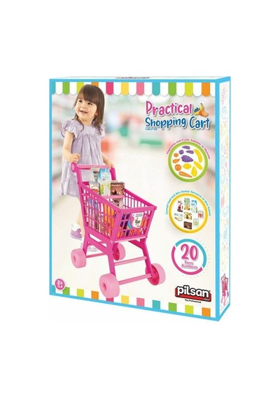 07 608 Pilsan Pratik Pembe Market Arabası Meyve Ve Sebze - Zmff-899611 1 Adet