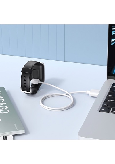Caseonn Xiaomi Smart Band 11 Manyetik Usb Hızlı Şarj Kablosu Beyaz