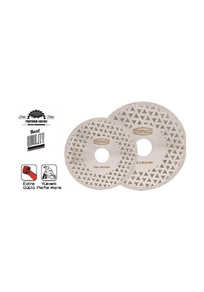 Tomax Elektrolize Elmas Kesici Disk - 180 MM